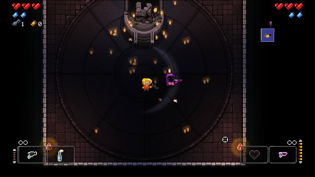 Карта enter the gungeon