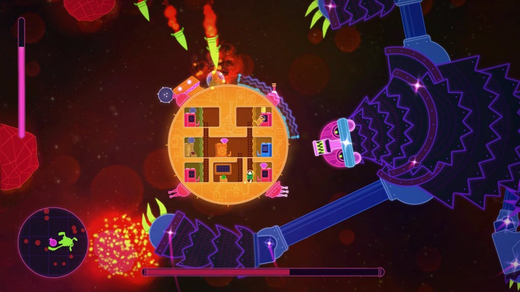 Lovers in a Dangerous Spacetime